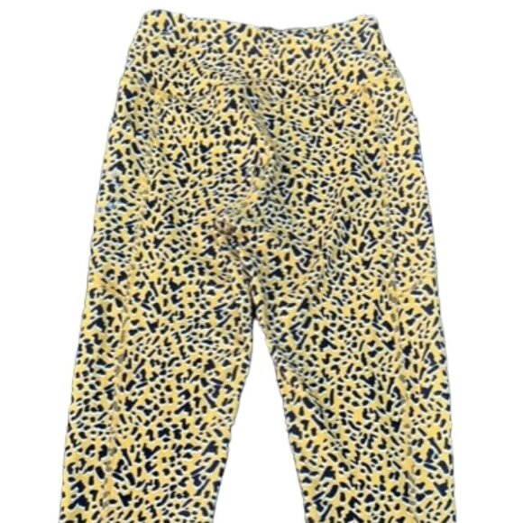 BCBGeneration Leggings High Waist Pants Leopard Print Yellow Women's Medium $68 - Picture 6 of 10